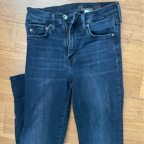 H+M dark denim shaping jeans 25x32 - Picture 2 of 5